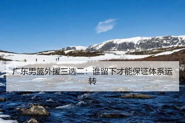 广东男篮外援三选二:谁留下才能保证体系运转